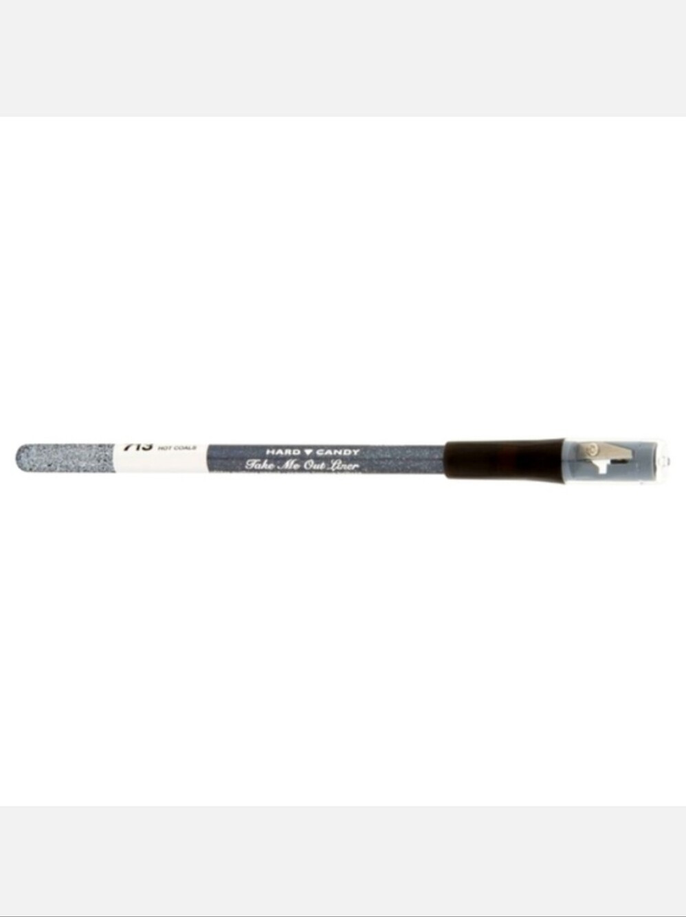 NWT Hard♡Candy Take Me Out Glitter Eye Liner 713 HOT COALS Built-In Sharpener!